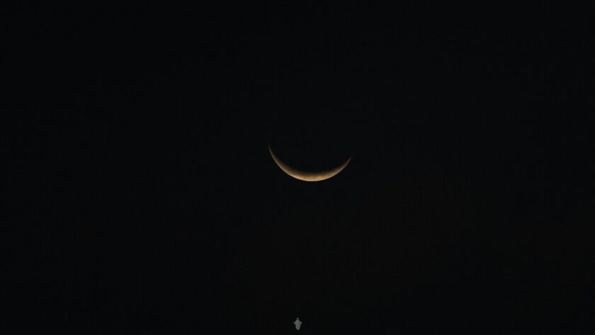 Lunar photography. Earth's moon as it orbits our planet through space